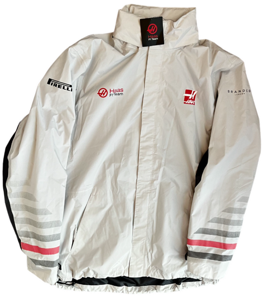 BNWT Haas F1 Formula Racing Team Rain Jacket Windbreaker Branded London Men 2XL