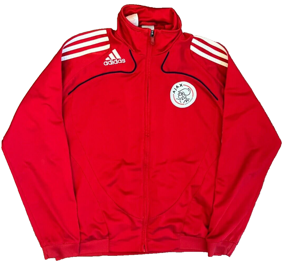 Ajax Track Jacket 2009 2010 Training Full Zip Adidas Football Youth Size L