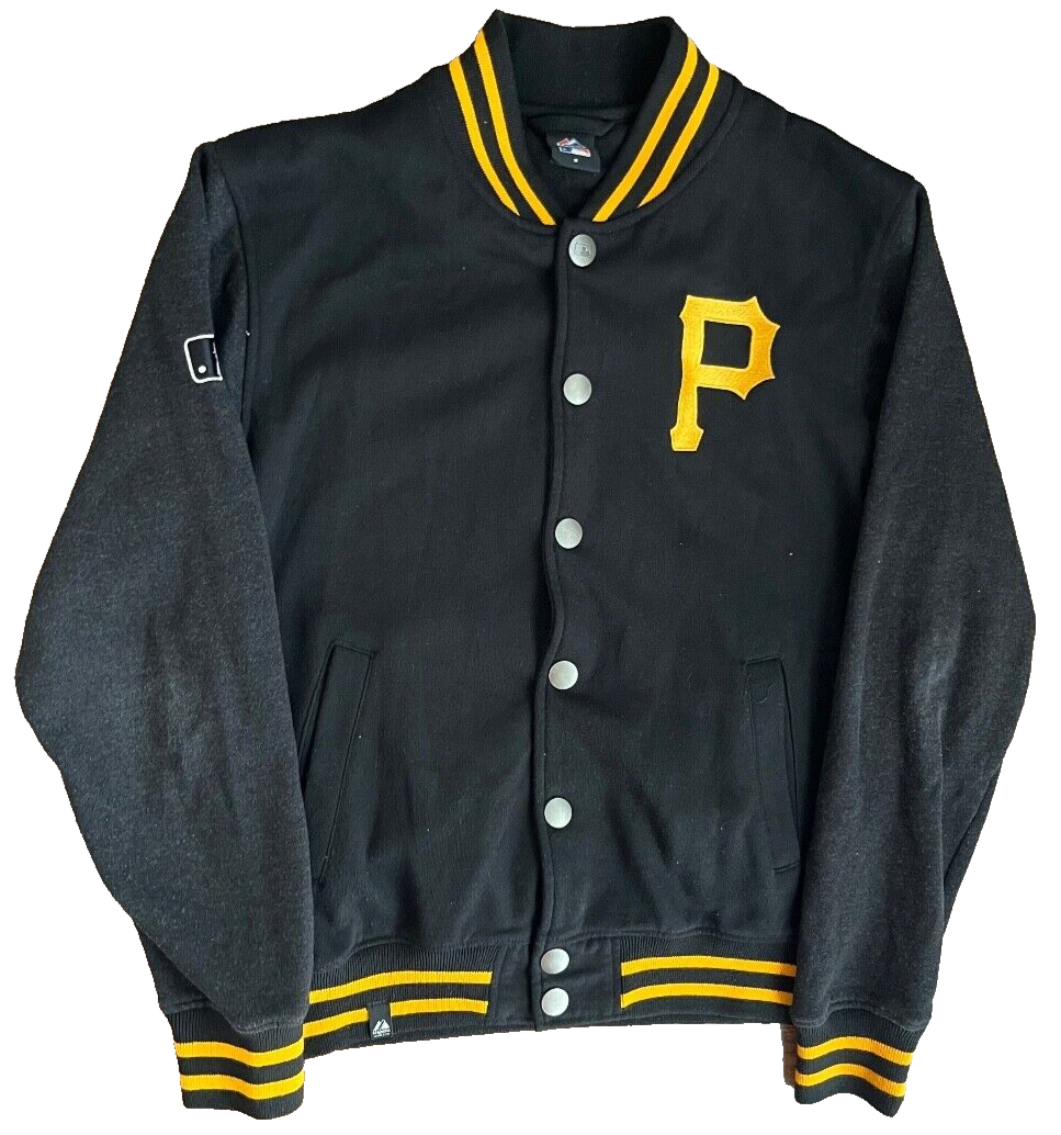 Pittsburgh Pirates Varsity Jacket MLB Majestic Baseball Size Men S