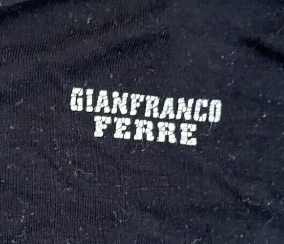 Gianfranco Ferre Shirt Crew Neck Stretch Size Men L Made in Italy