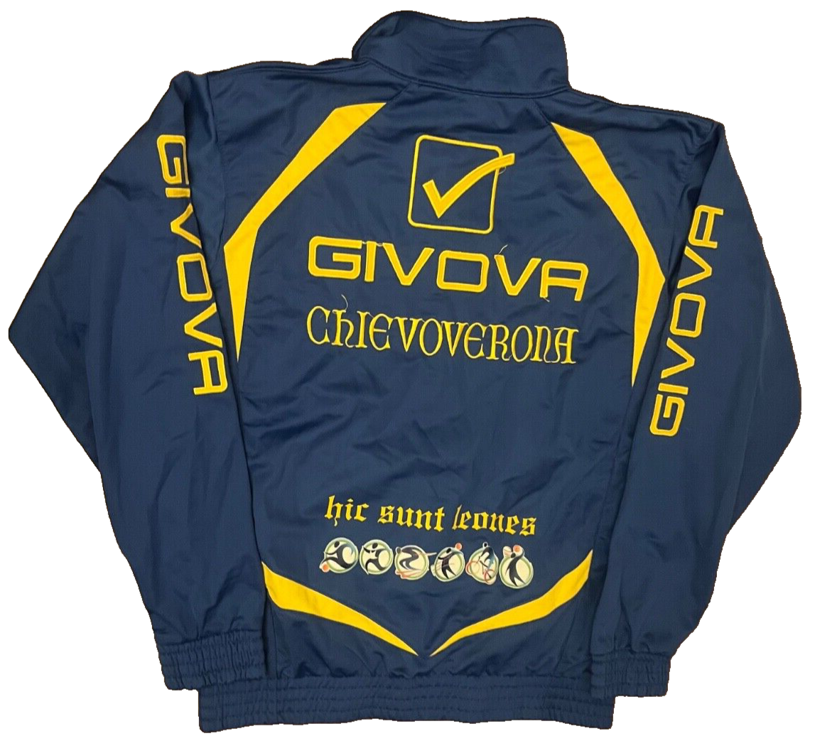 Chievo Verona Football Training Track Jacket Givova Men Size M