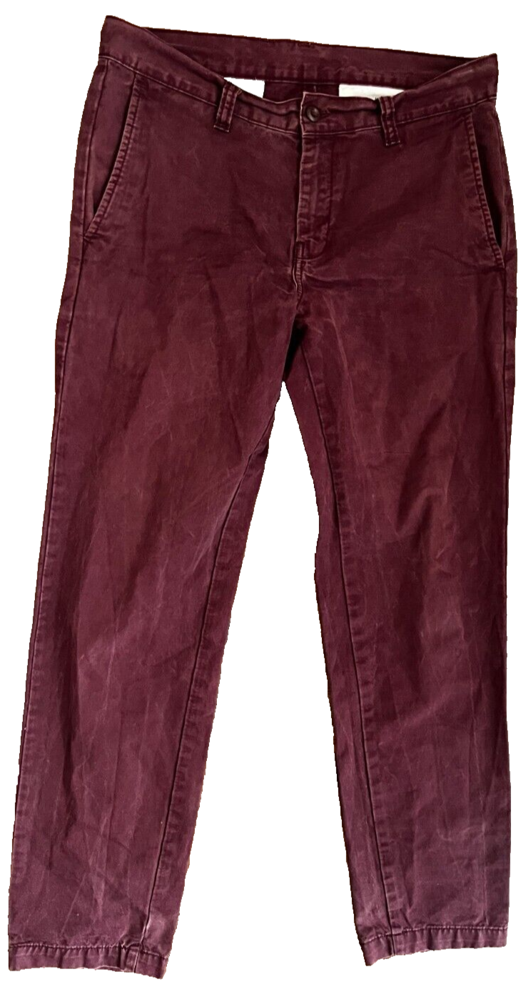 Carhartt Prime Pant Jeans Chinos Burgundy Men 30x32 Carpenter Work Pants