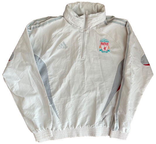 Liverpool Jacket 2008 2009 1/4 Zip Training Adidas Football Size Men S