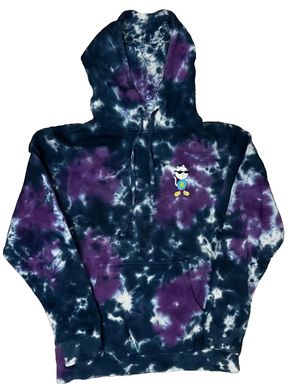 RIPNDIP Tiedye Nerm and The Gang Pullover Hoodie Sudadera Men Size S