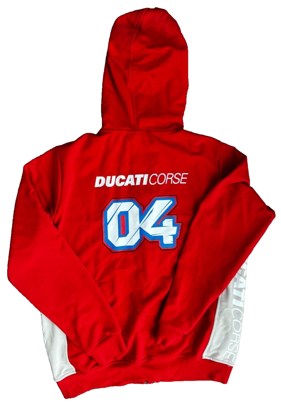 Ducati Corse MotoGP Racing Motorcycle Jacket Sudadera Red Hoodie Size Men M