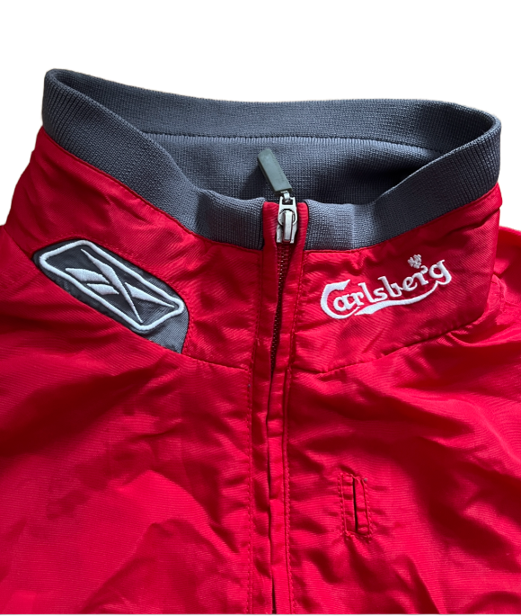 Liverpool 2005 2006 UCL Presentation Jacket Sudadera Reebok Windbreaker Size YL