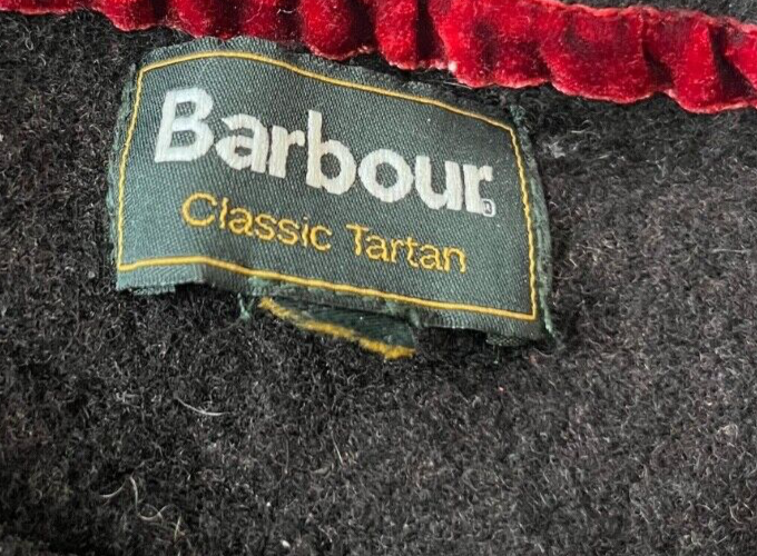 Barbour Classic Tartan Sweater Wool Cashmere Pullover Men CHECK MEASUREMENTS