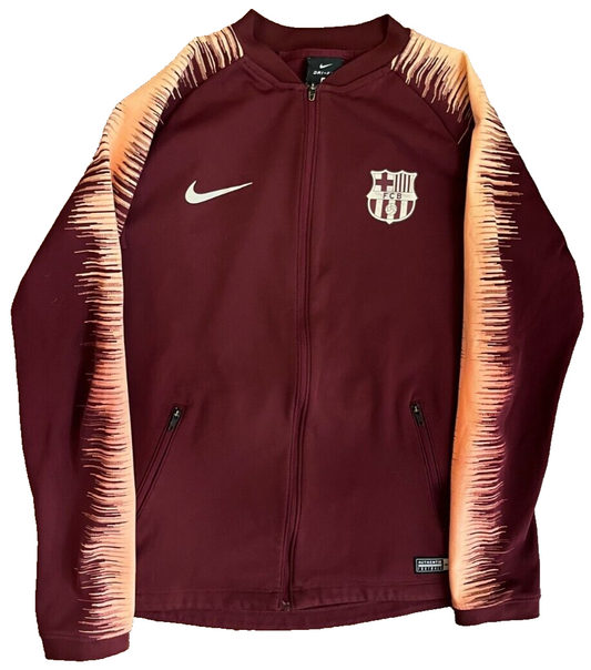 FC Barcelona 2018 2019 Football Training Track Jacket Nike Size Youth L