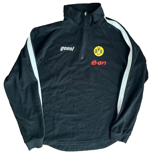 Vintage Borussia Dortmund Fleece Jacket Training Goool Football Size Men M