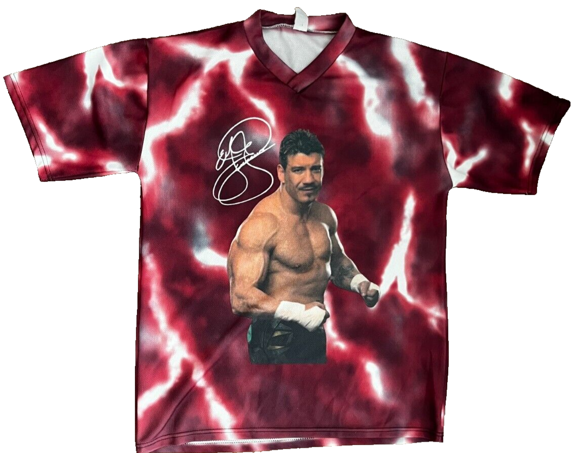 Rare Eddie Guerrero Shirt Men Size L Rollin On The Heat Jersey Wrestling WWE