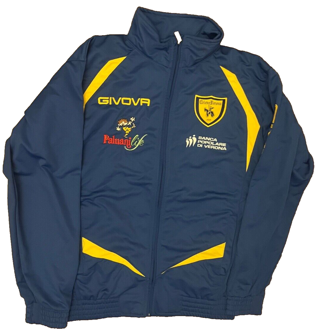 Chievo Verona Football Training Track Jacket Givova Men Size M