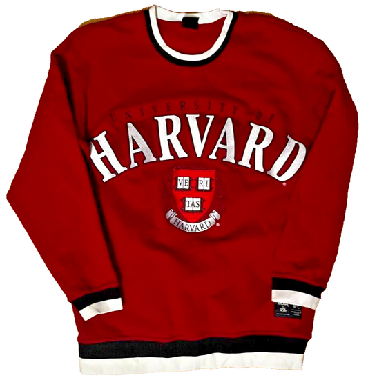 University Harvard NCAA USL Presentation Pullover Sudadera Sweatshirt Size M - L