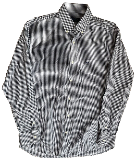 Paul Shark Yachting Button Up Shirt Checkered Cotton Men Size 42