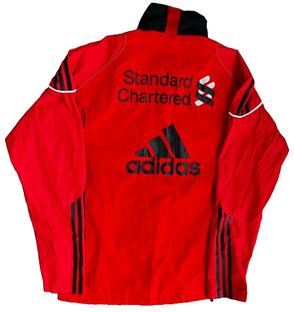 Liverpool Football Training 2010 Presentation Jacket Adidas Windbreaker Size S