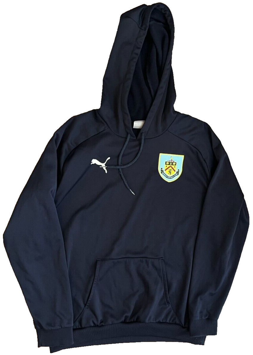 Burnley Sweat Football Pullover Hoodie Training Sweatshirt Puma Size Men M