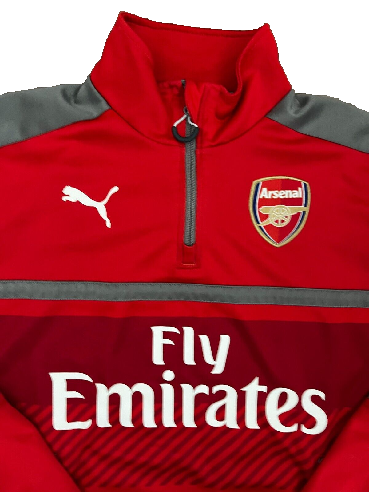 Arsenal Football Training Presentation Jacket Sudadera Puma 1/4 Zip Size S