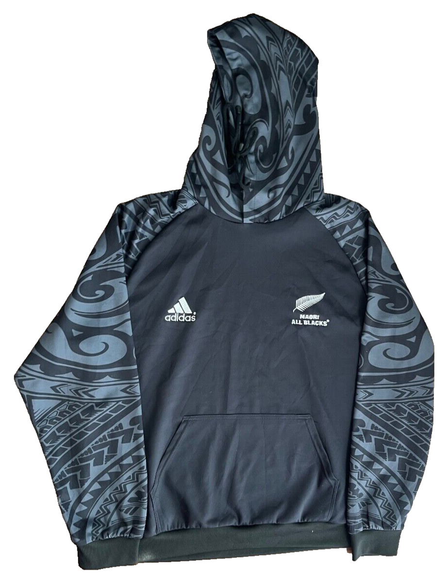 New Zealand Maori All Blacks Hoodie Jacket Training Adidas Size Men M Replica