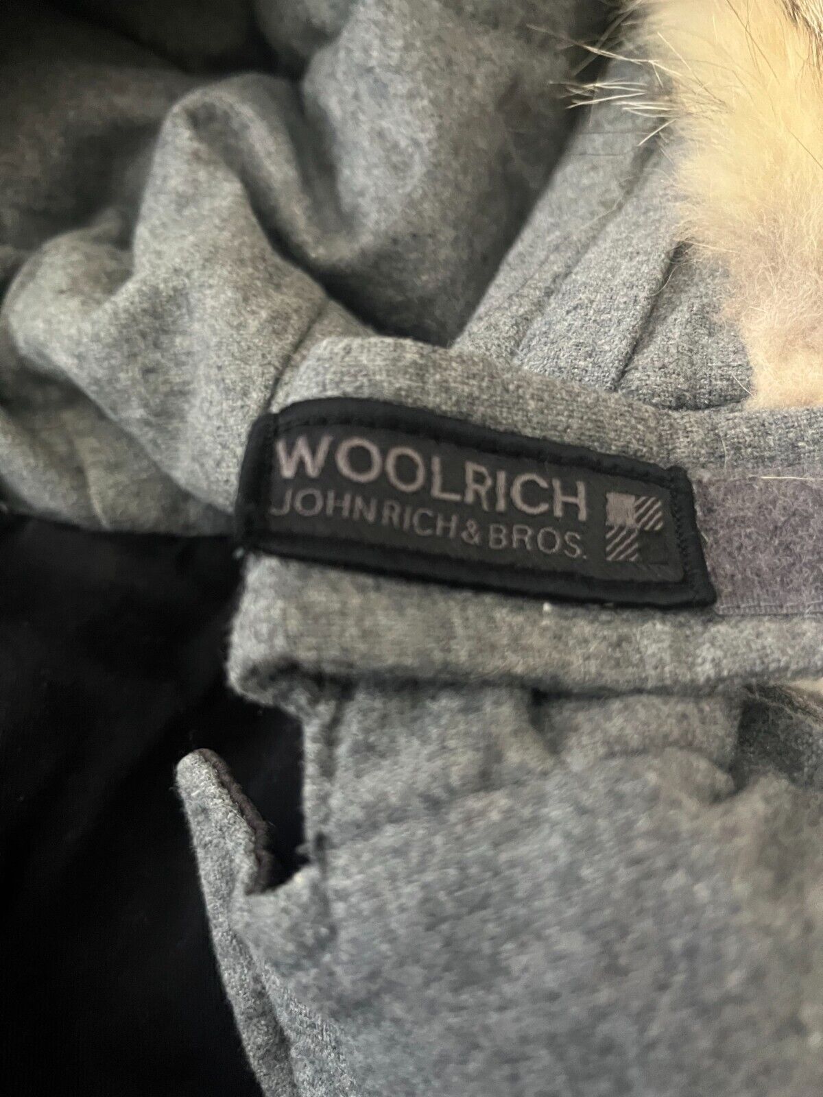 Woolrich Wool Blend Women Parka Winter Coyote Fur Hooded Jacket Size US XS EU S