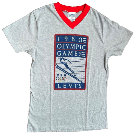 Vintage Levis 1980 USA Olympic Games Shirt Size Men S