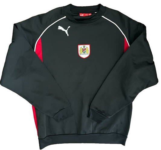 Bristol City Training Staff Coach Sweatshirt Sudadera Puma Pullover Size Men M