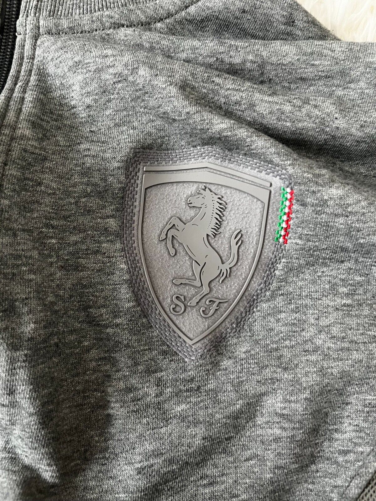 Ferrari Racing F1 Presentation Zip Up Jacket Gray Puma Size Men L