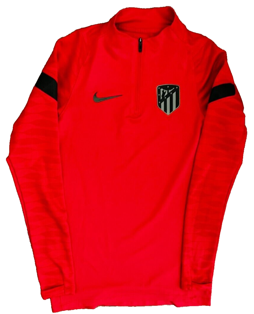 Atletico Madrid Training Shirt Football Jersey Long Sleeve Drill Top Nike Men XS