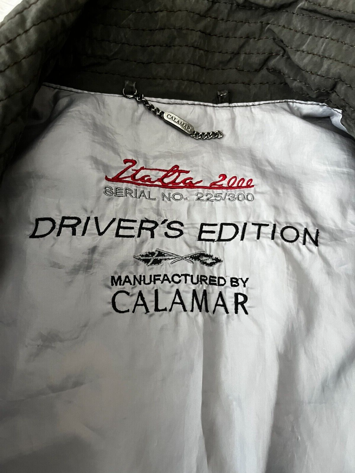 225/300 Limited Driver's Edition Italia 2000 Jacket Calmar Sudadera Men Size 50