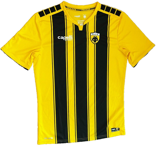 AEK Athens 2018 2019 Home Shirt Jersey Capelli Sport Size Youth L