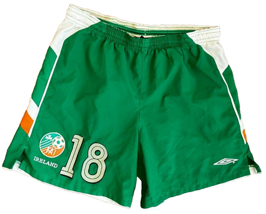 Ireland Away Shorts 2003 2004 Player Issue Umbro Fussballshorts Size Men 14