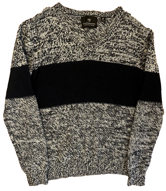 Scotch Soda Sweater Pullover Alpaca Wool Blend Colour Block Size Men XL