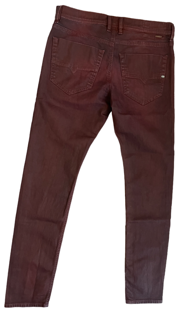 Diesel Jeans Red Mens Size 32 Slim Carrot Stretch Tepphar