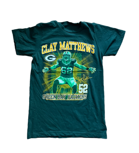 Clay Matthews Green Bay Packers NFL Shirt Jersey Camiseta Trikot Mailot Mens S