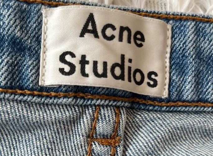 ACNE Studios Jeans Blue Women 28/34 Straight Fit Denim Row LV