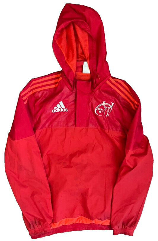 Munster Rugby Training Presentation Jacket Adidas Windbreaker Size Men M