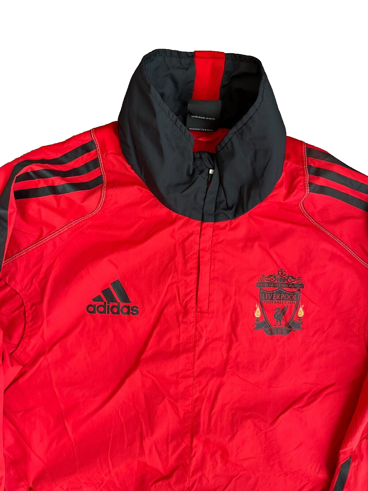 Liverpool Football Training 2010 Presentation Jacket Adidas Windbreaker Size S