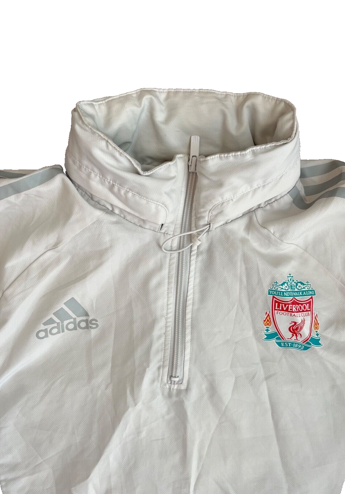 Liverpool Jacket 2008 2009 1/4 Zip Training Adidas Football Size Men S