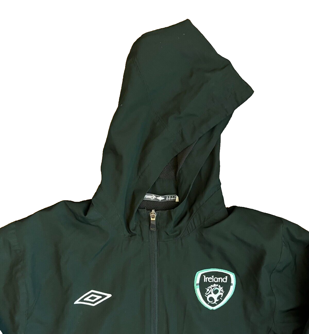 Ireland Training Jacket Football Full Zip Hooded Umbro Size Men M