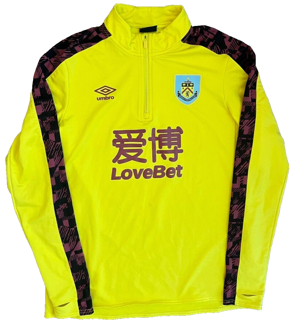 Burnley Training Jacket 2020 2021 Drill Top 1/4 Zip Football Umbro Size Men L