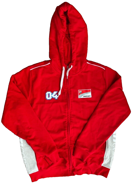 Ducati Corse MotoGP Racing Motorcycle Jacket Sudadera Red Hoodie Size Men M