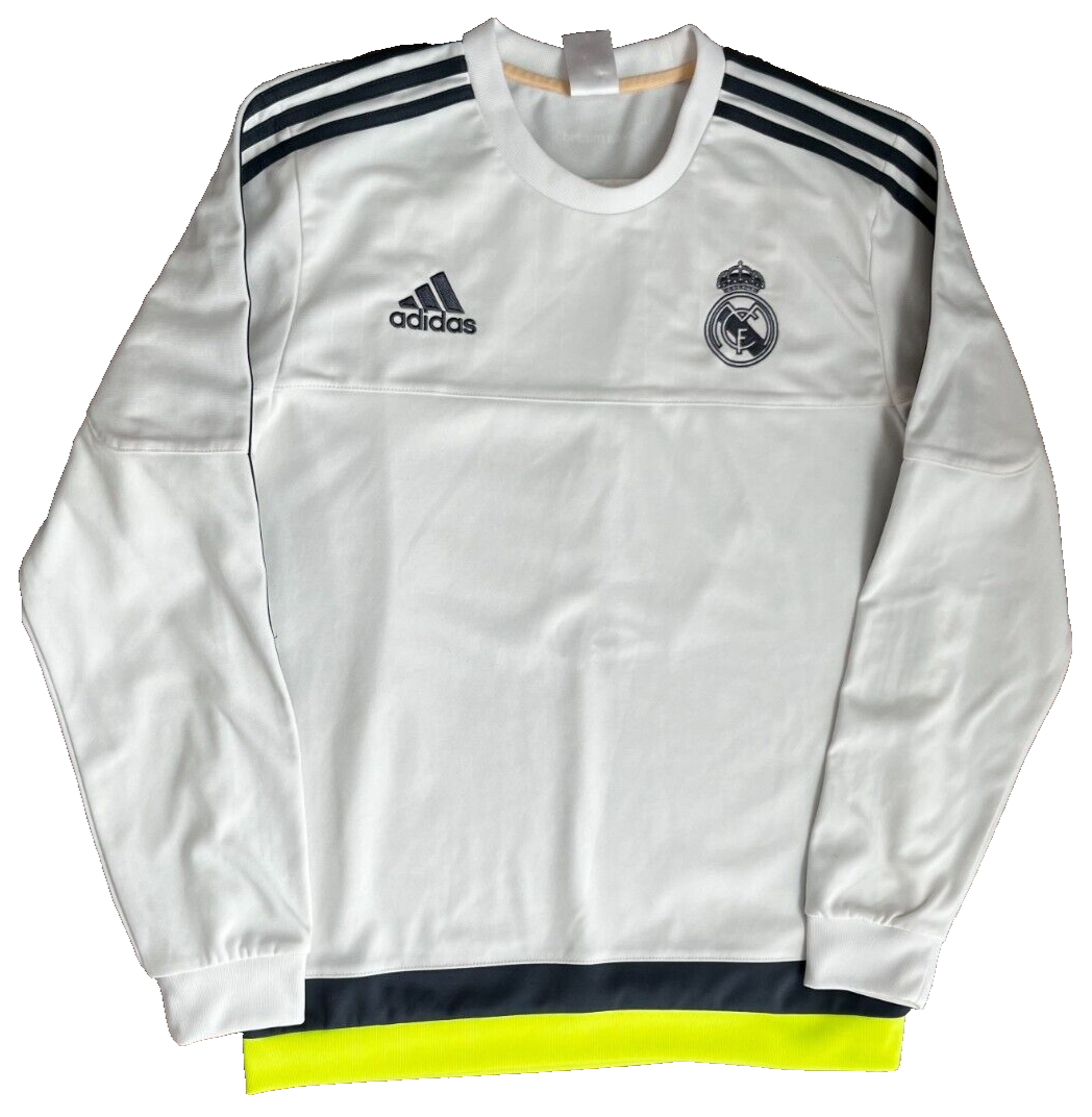 Real Madrid Training Sweater Sweatshirt Pullover Adidas Jumper Size Men M