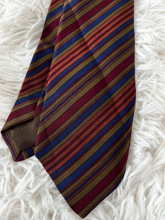 Stefano Ricci Pure Silk Neck Tie Made in Italy Multi-Color Striped