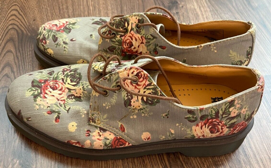 Dr.Martens 14046 Floral Oxford Shoes Lace Up Size US 7