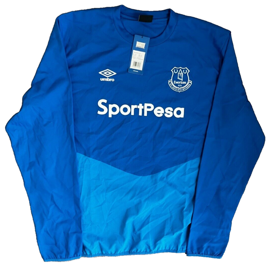 BNWT Everton Jacket Football Training Windbreaker Drill Top Umbro Size Men XXL