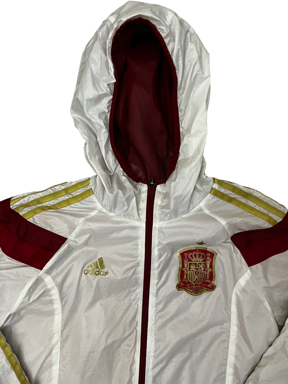 Spain 2014 2015 Pre Match Presentation Jacket Sudadera Adidas Windbreaker Size S