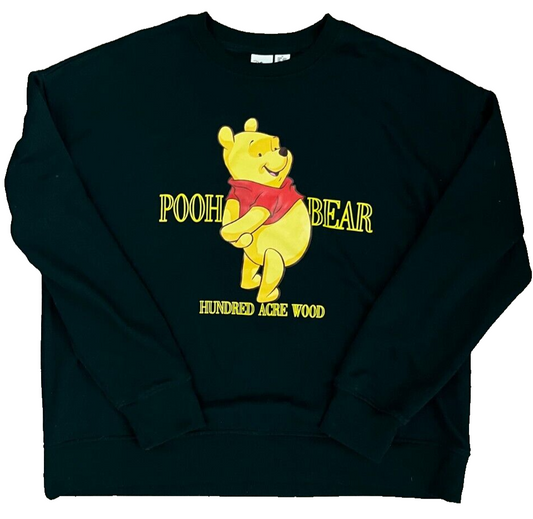 Disney Winnie The Pooh Bear Sweatshirt Pullover Sudadera Sweater Size Men M