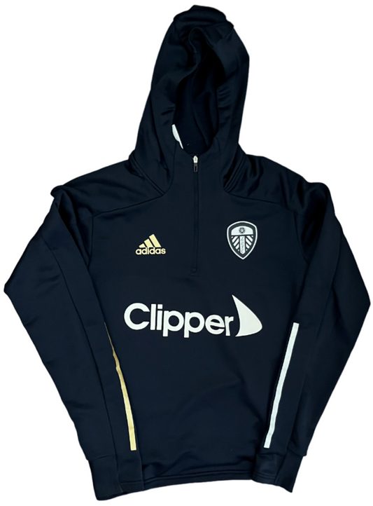 Leeds United Training Presentation Jacket Sudadera Hoodie Adidas Size Men XS