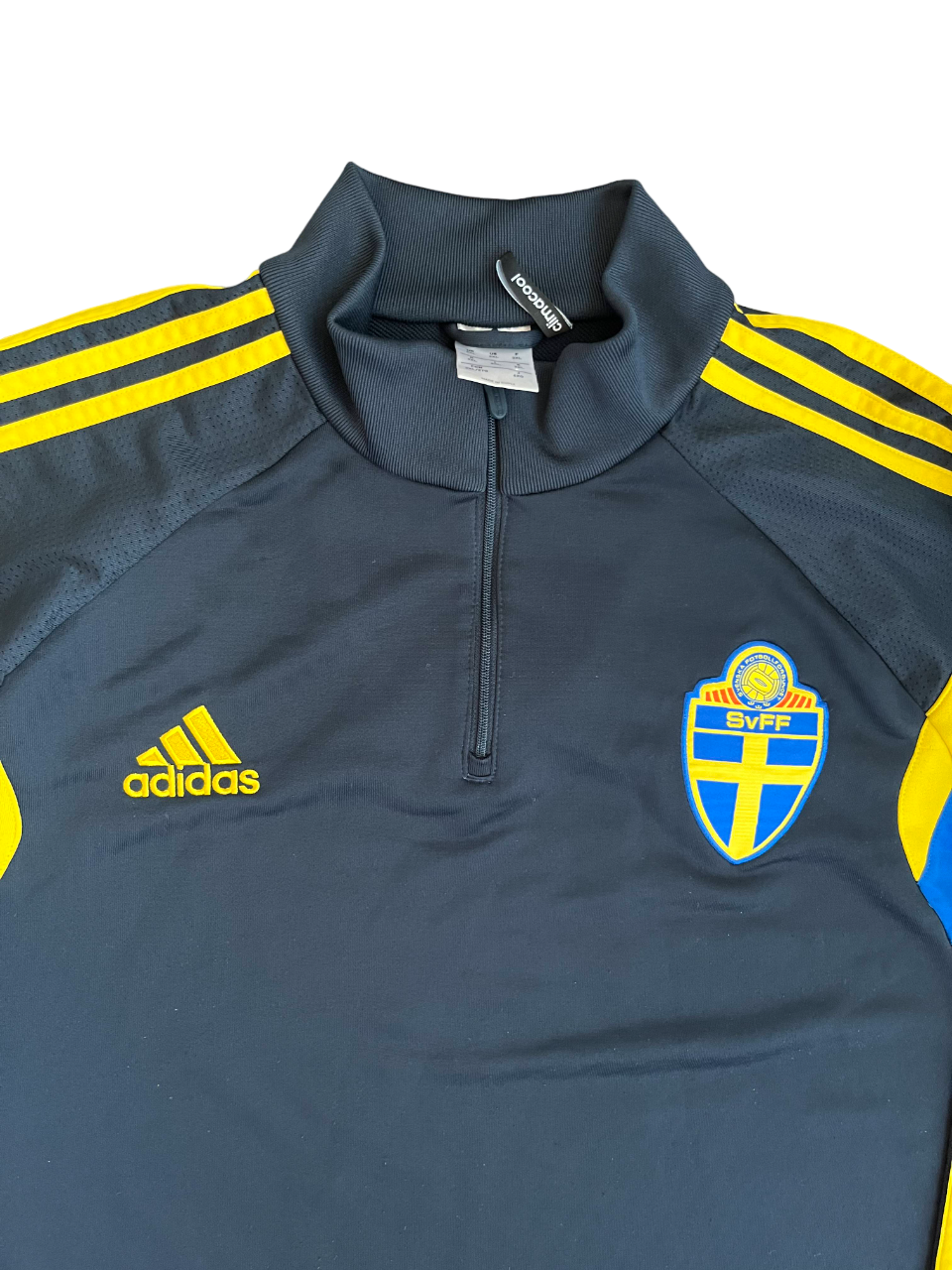 Sweden Jacket Football Training Pullover 1/4 Zip Drill Top Adidas Size Men 2XL