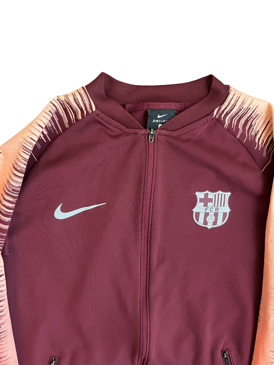 FC Barcelona 2018 2019 Football Training Track Jacket Nike Size Youth L