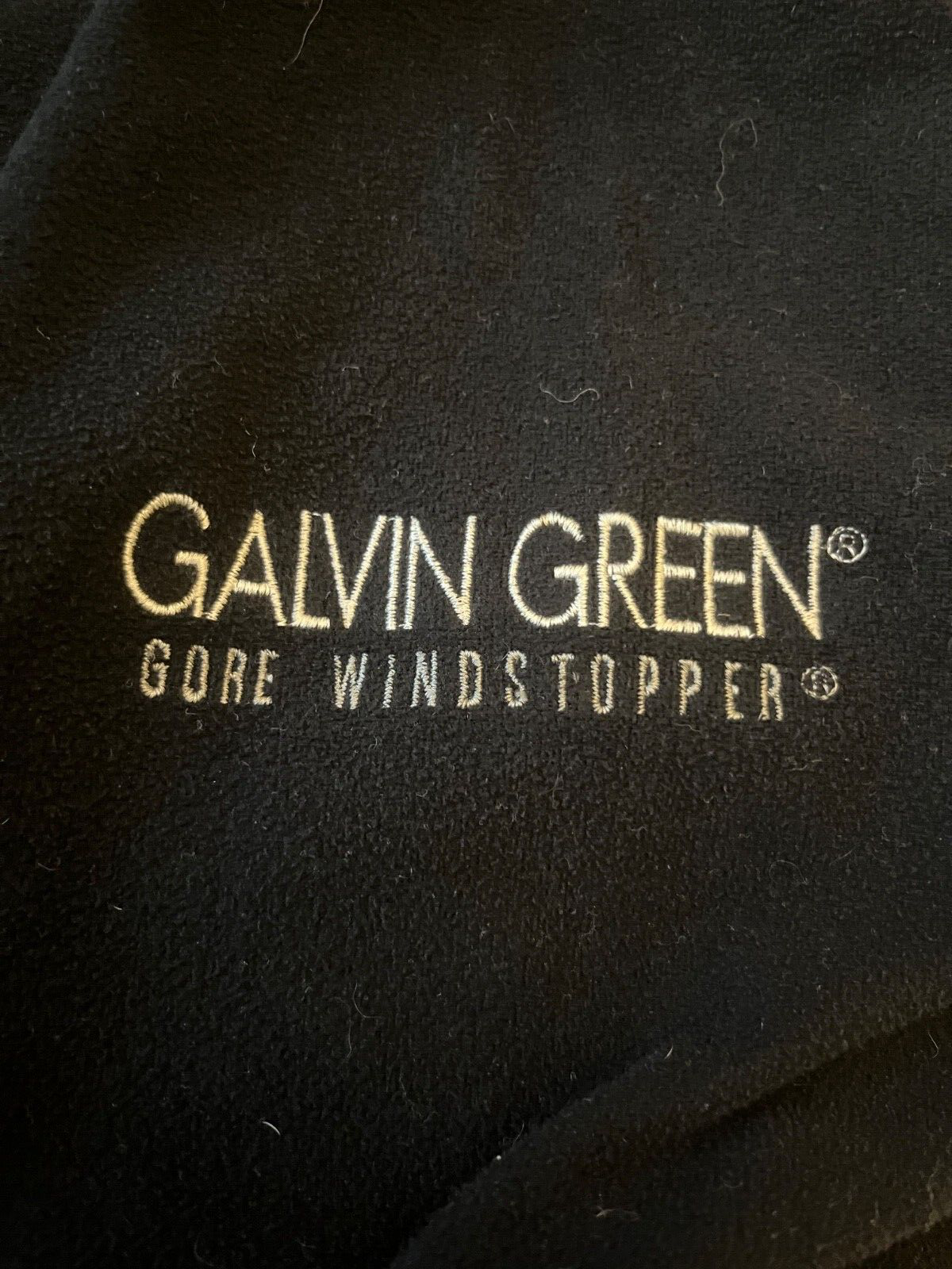 Galvin Green Fleece Jacket Gore Windstopper Sweater 1/4 Zip Black Men Size M