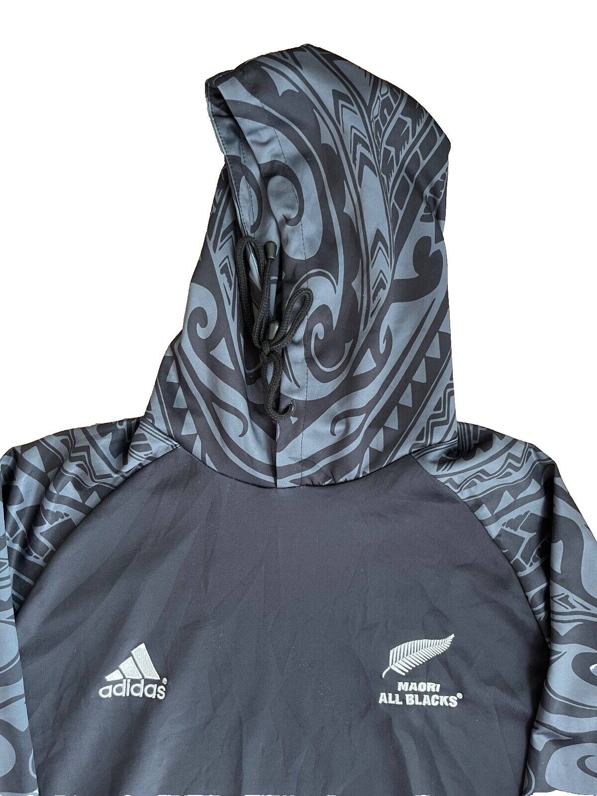 New Zealand Maori All Blacks Hoodie Jacket Training Adidas Size Men M Replica